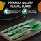 Exquisite Polished Plastic Silverware – 150 Pcs Heavy Duty Cutlery Set – 50 Each of Forks, Knives & Spoons – Disposable Utensil Set for Parties, Events & Catering – Flatware Set by Party Solids